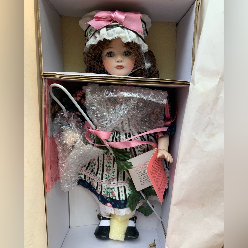 Paradise Galleries Mary had a Little Lamb Treasury Collection Porcelain Doll
